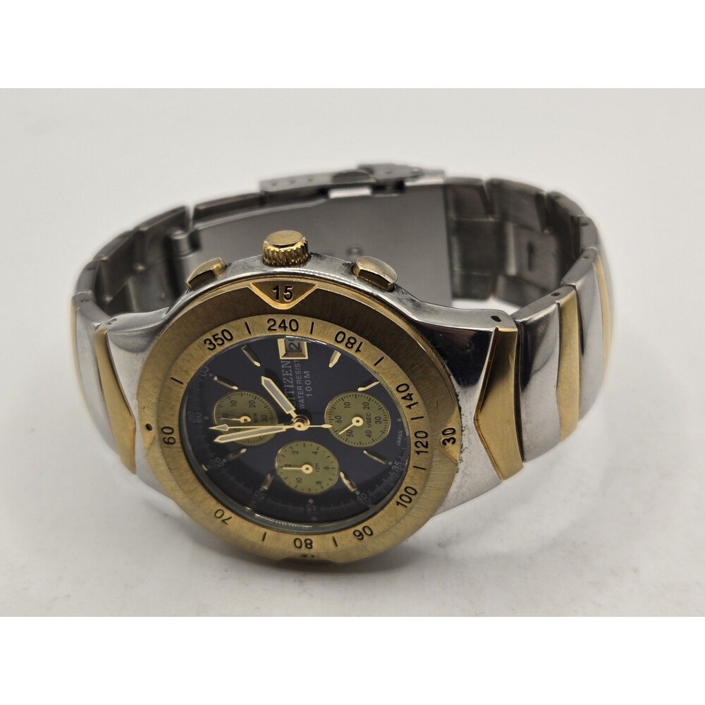 Citizen Promaster 39mm Chronograph Dive Watch + Box. New Battery. 7.25" Band - Picture 10 of 15